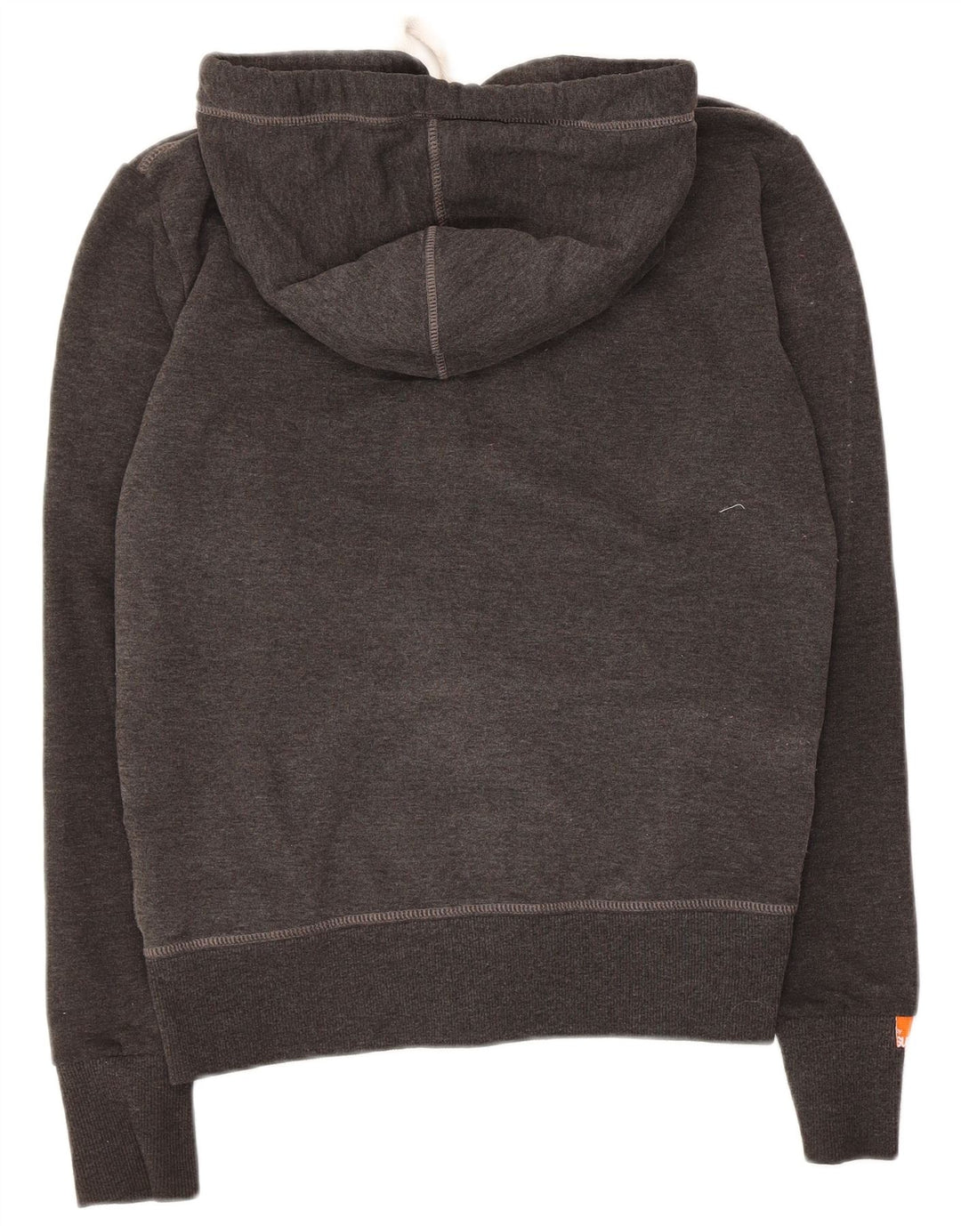 Мужской свитер с капюшоном на молнии Superdry, маленький серый, хлопковый