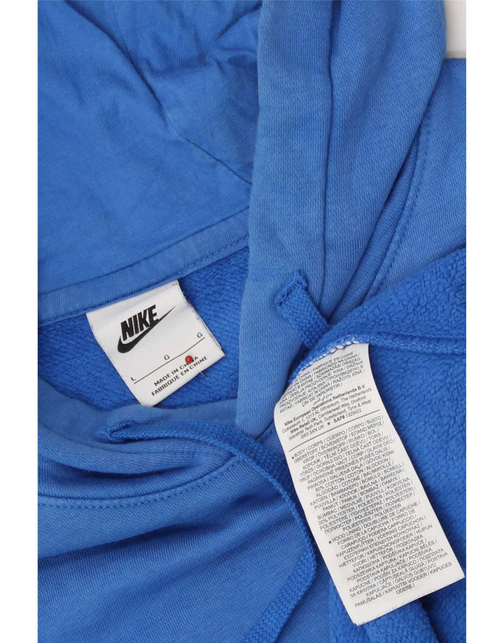 Мужской джемпер с капюшоном Nike, большой синий, хлопок