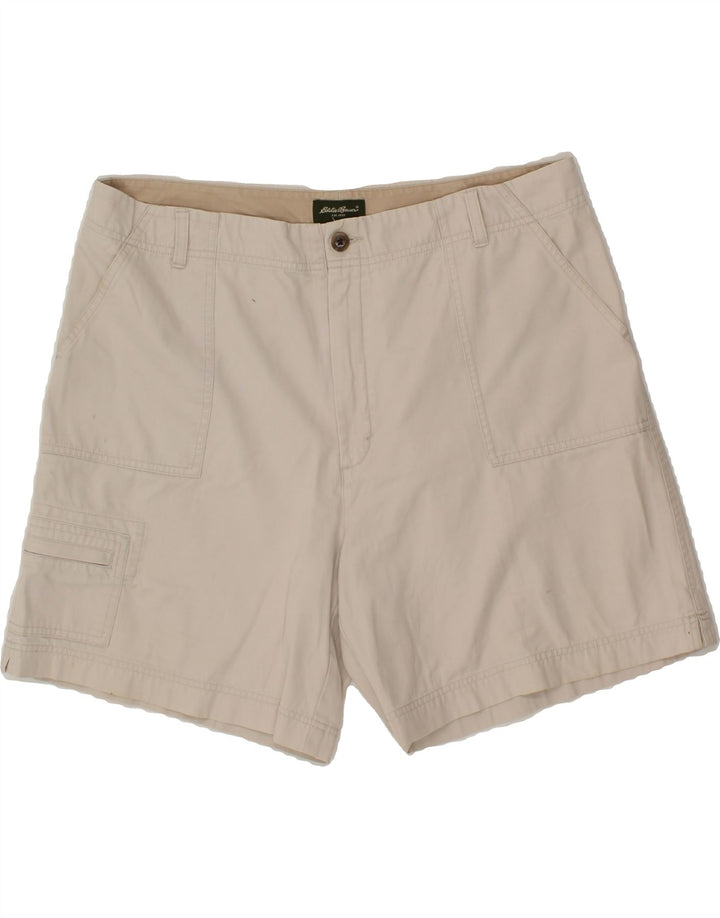 EDDIE BAUER Womens Cargo Shorts US 18 2XL W38  Beige Cotton Vintage Eddie Bauer and Second-Hand Eddie Bauer from Messina Hembry 