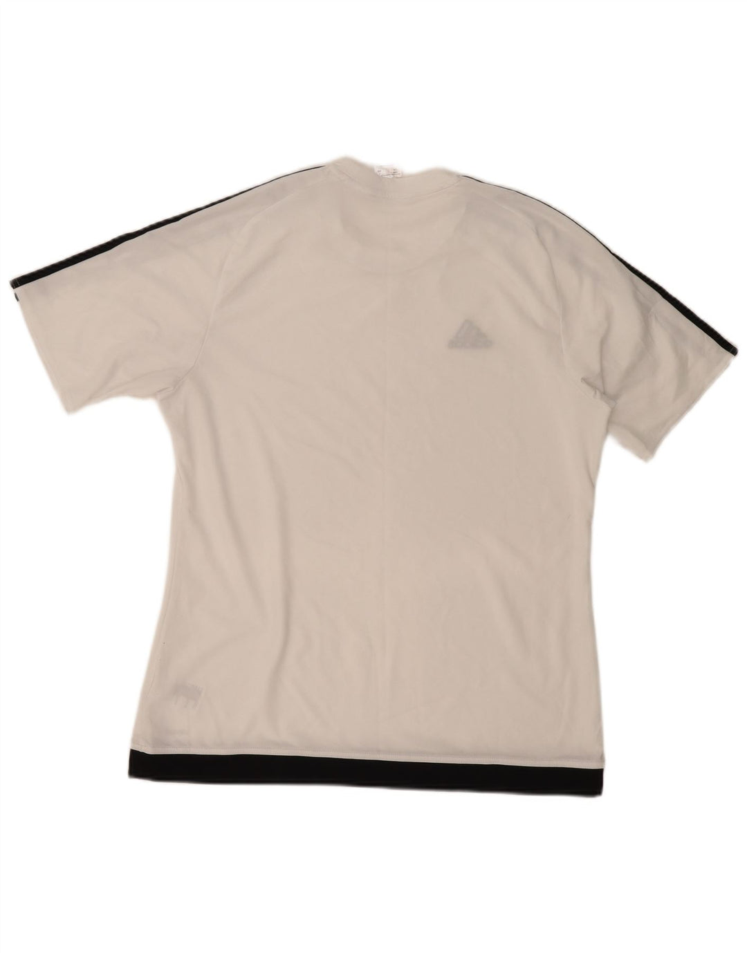 Мужская футболка ADIDAS Climalite, большой белый полиэстер с цветными блоками