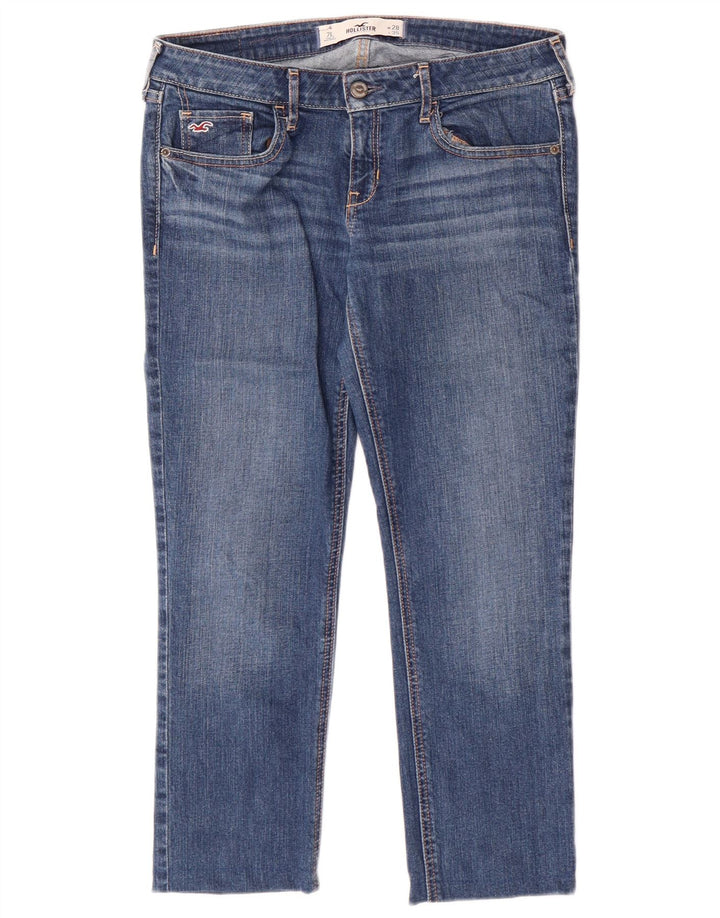 Женские укороченные джинсы Hollister US 7 Medium W28 L24 Синие