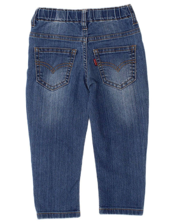 Джинсы Levi's для маленьких девочек 12–18 месяцев W18 L12, синие, хлопок