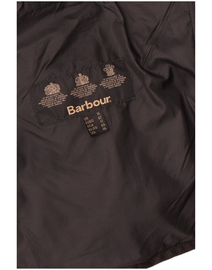 Женская стеганая куртка Barbour UK 16, большая черная, полиамид
