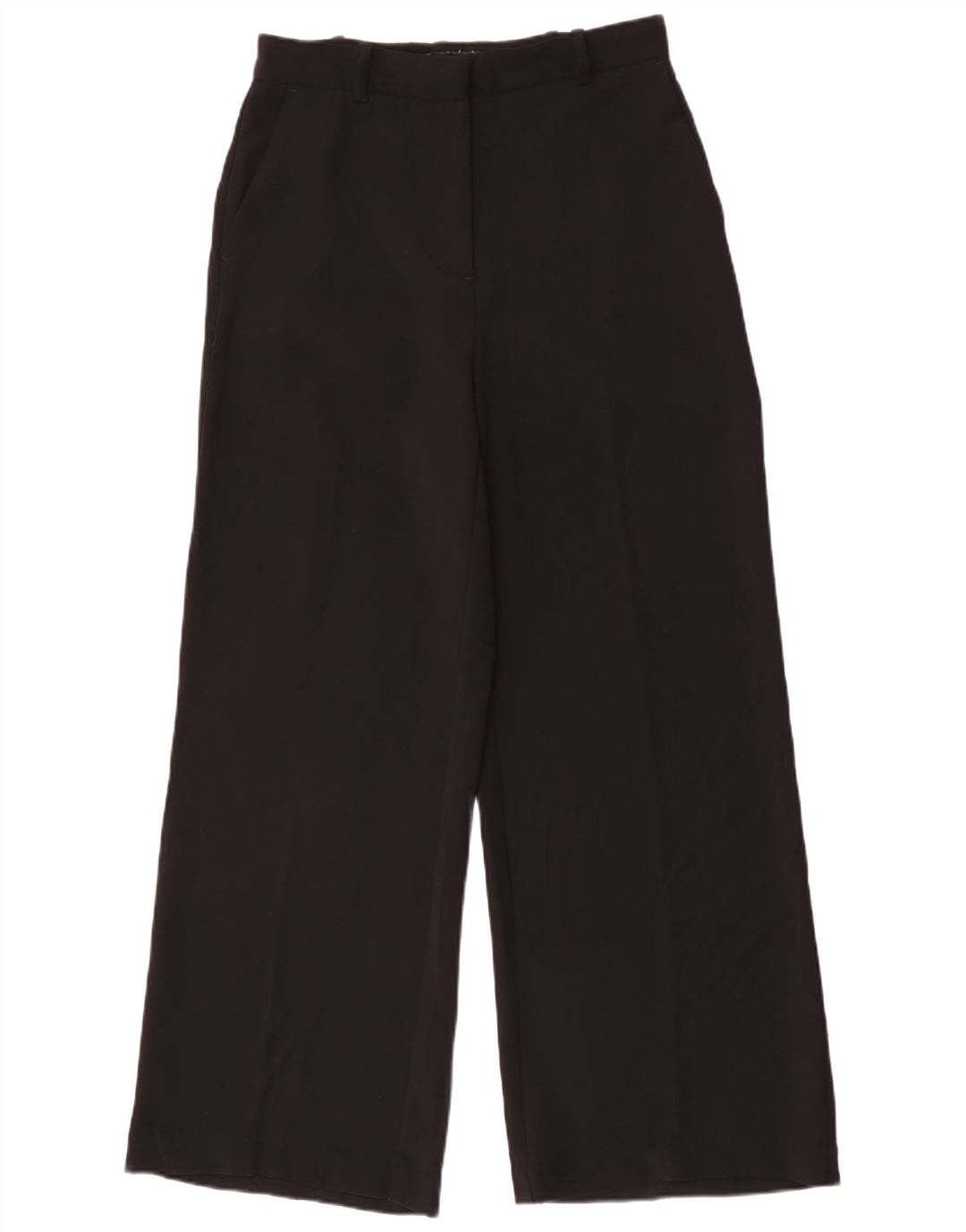Женские широкие брюки чинос Zara W28 L29, черные, полиэстер