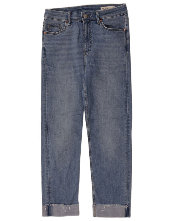 Женские укороченные джинсы Marks & Spencer The Harper UK 10, маленькие W28 L24, синие