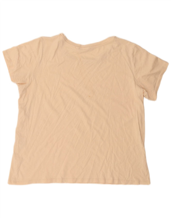 LEVI'S Womens T-Shirt Top UK 18 XL Beige