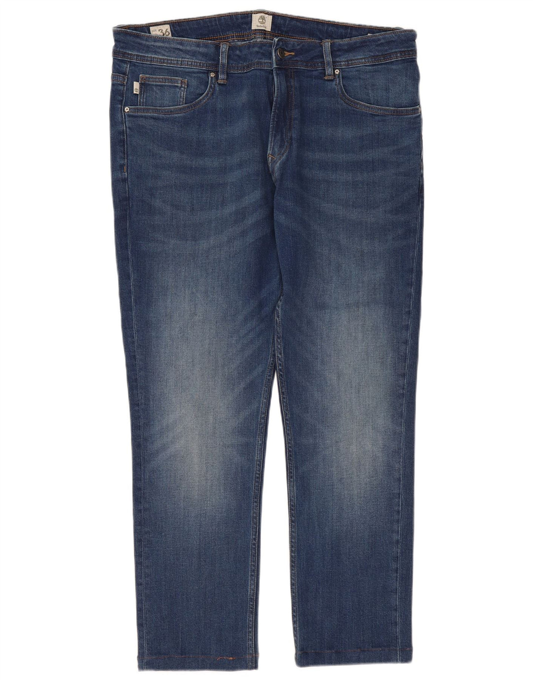Женские прямые джинсы Timberland W36 L29, синие, хлопок