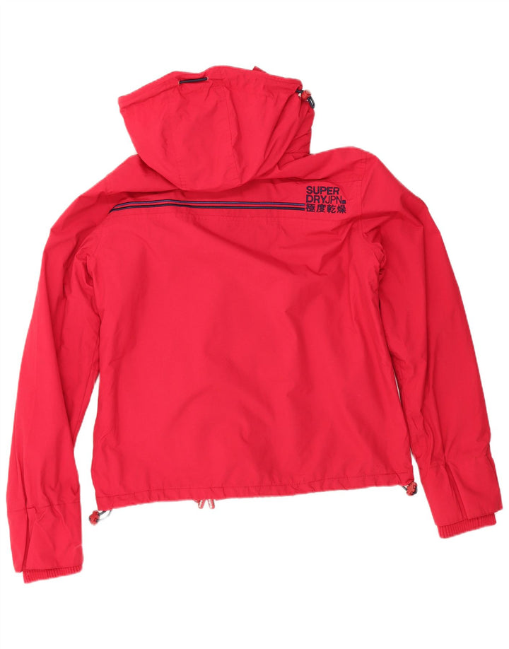 Женская ветровка с капюшоном Superdry UK 16, большая красная