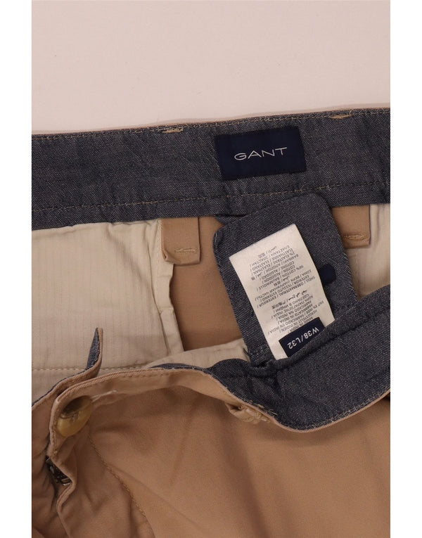 Мужские брюки-чиносы Gant стандартного кроя W38 L28, хлопок цвета хаки