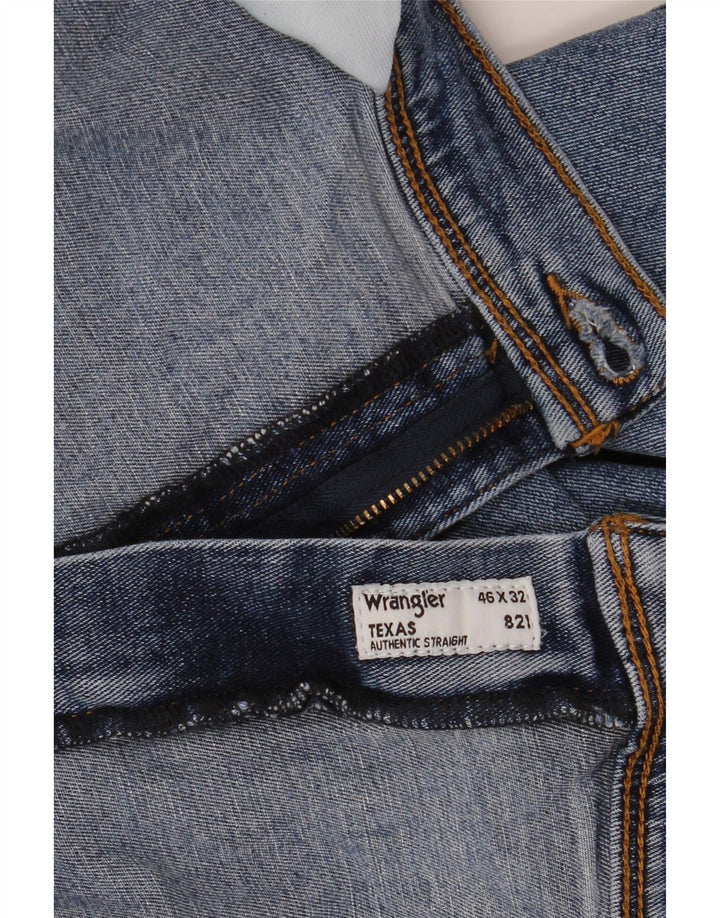 Мужские прямые джинсы WRANGLER Texas W46 L32 синие