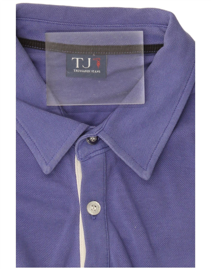 Мужская рубашка поло Trussardi Jeans, большая фиолетовая