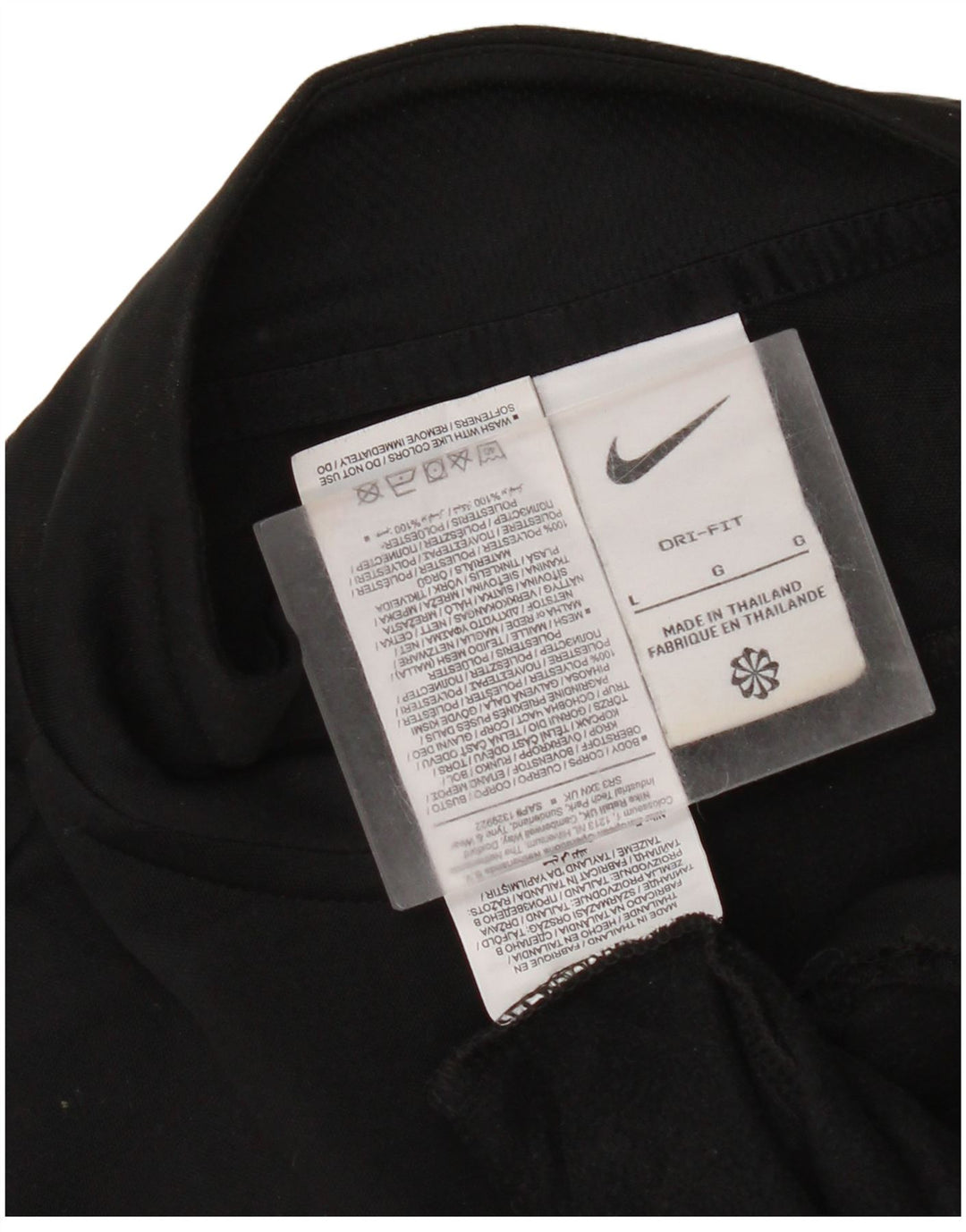 Мужской пуловер с воротником на молнии Nike Dri Fit, большой черный цветной блок