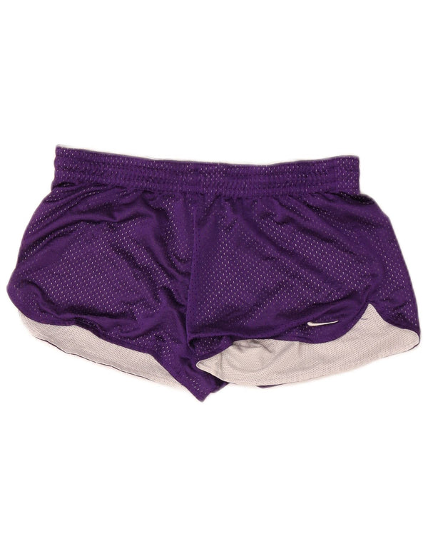 Женские спортивные шорты Nike Dri Fit, США, 4/6, маленькие, фиолетовые, полиэстер