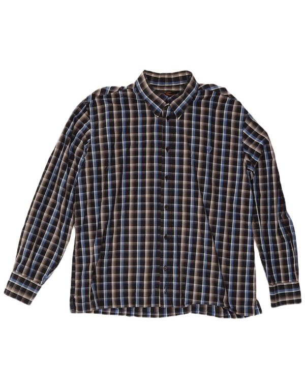 Мужская рубашка Ben Sherman 2XL, черный хлопок в клетку