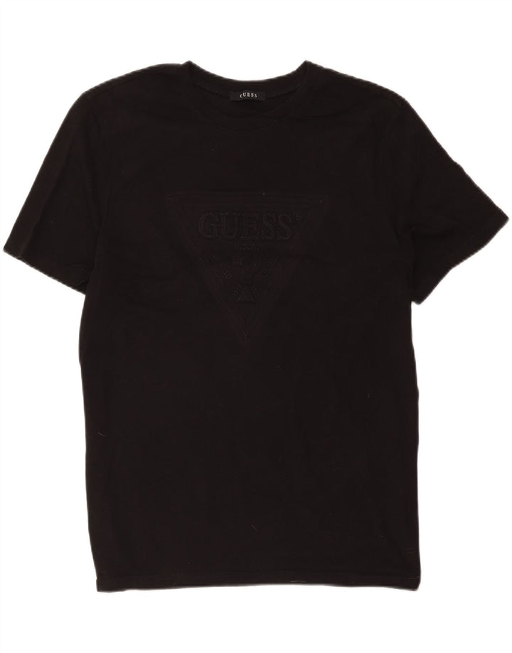 Мужская футболка Guess с рисунком, средний черный
