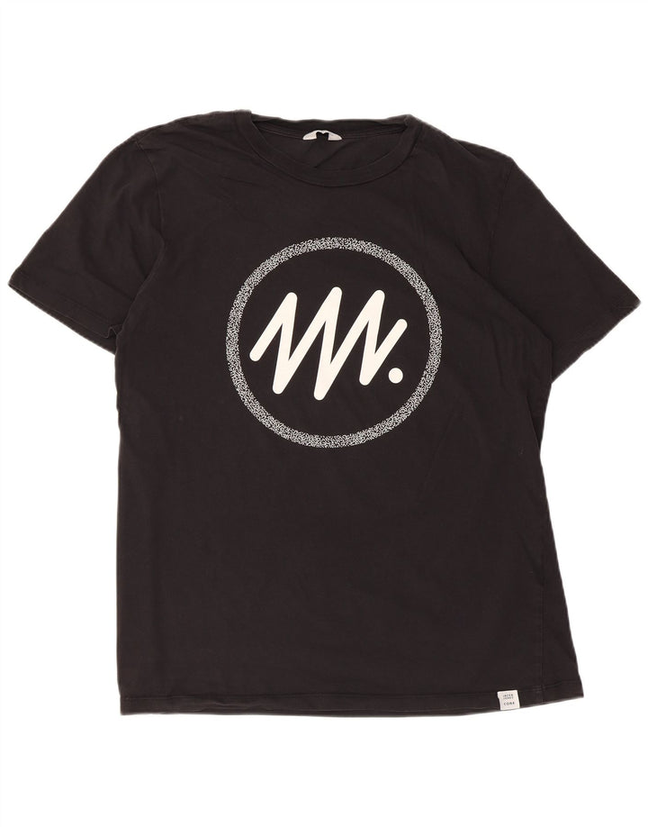 Мужская футболка с рисунком Jack & Jones Top XL черная