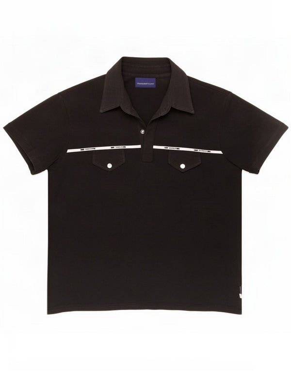 Женская рубашка-поло Trussardi UK 20 2XL, черный хлопок