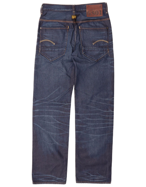 Мужские прямые джинсы G-STAR W31 L34 темно-синие, хлопок