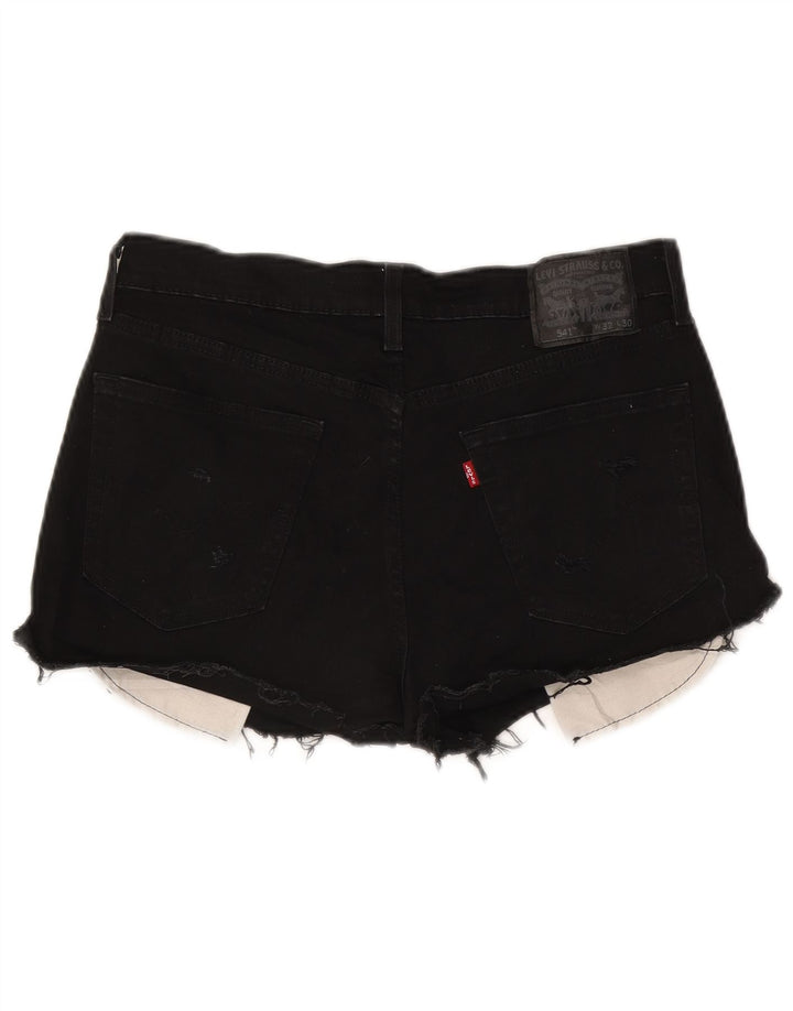 Женские джинсовые шорты Levi's 541 W32, большие черные, хлопок
