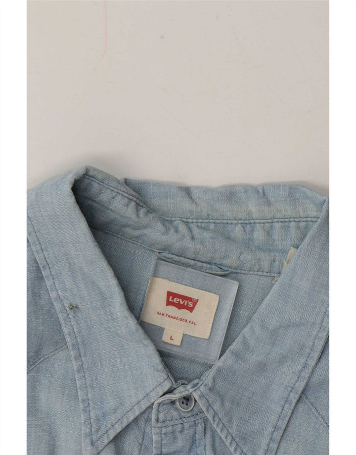 Мужская рубашка Levi's, большая синяя