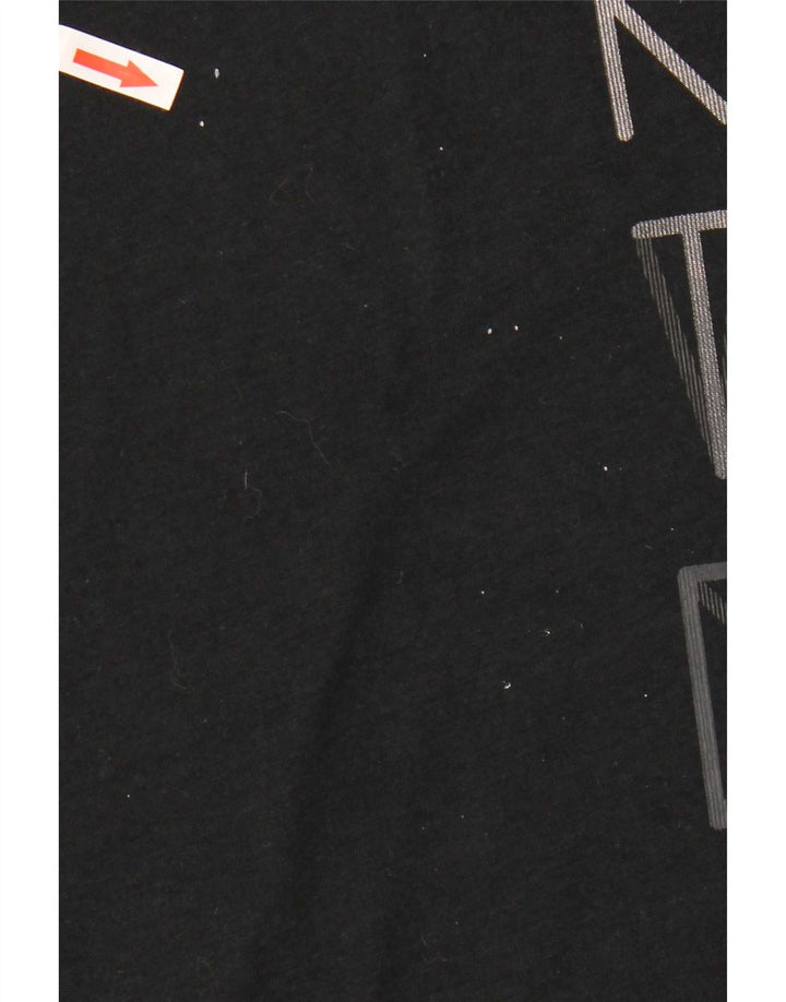 Мужская футболка с рисунком Nike Dri Fit Top XL, черный полиэстер