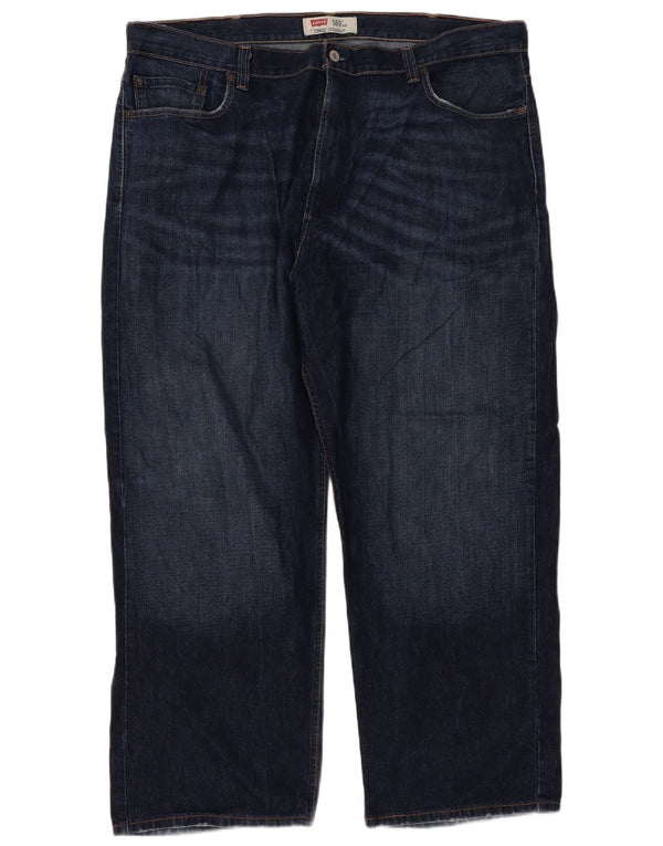 Мужские прямые джинсы свободного кроя Levi's 569 W42 L30, синий хлопок
