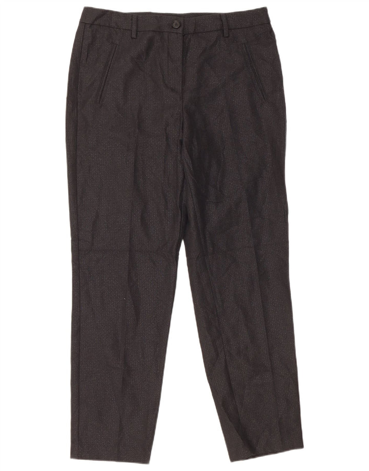 Брюки-чиносы женские Benetton UK 12 Medium W32 L27, черные, полиэстер