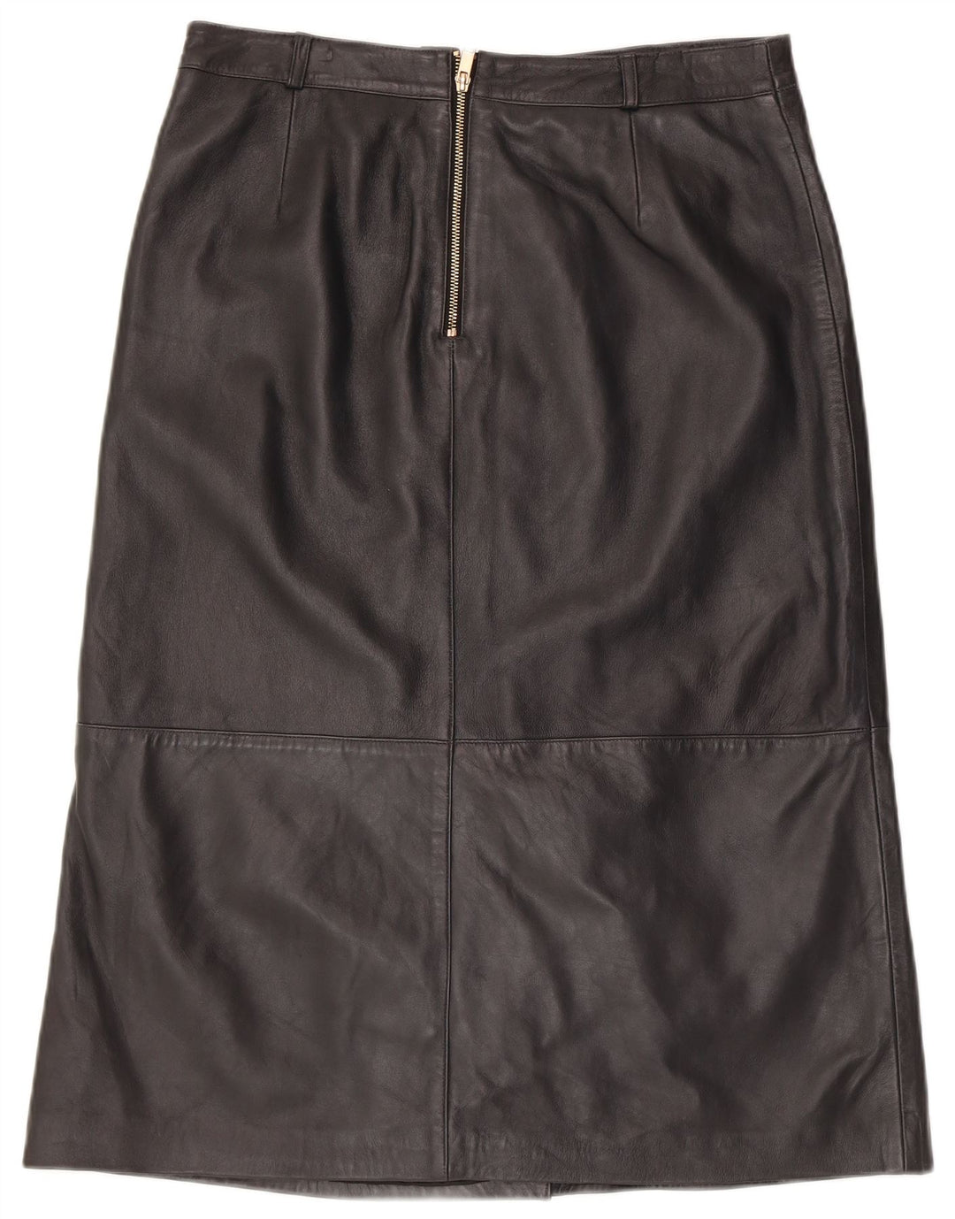 Женская кожаная юбка MINT VELVET UK 14, большая W34, черная кожа