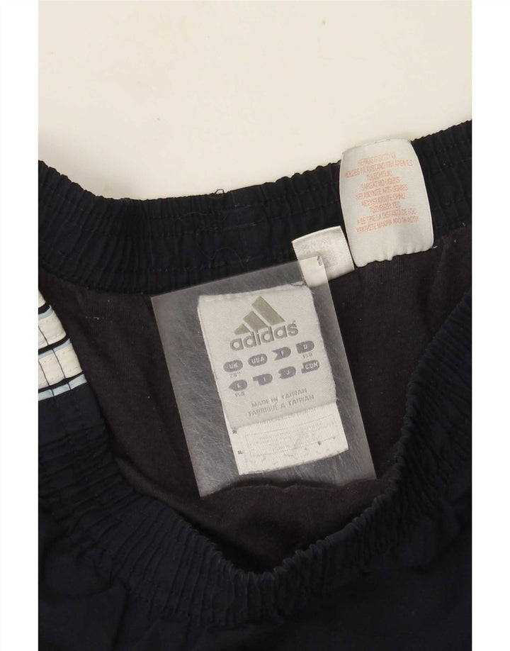 Мужские спортивные брюки Adidas среднего размера, темно-синие, полиэстер
