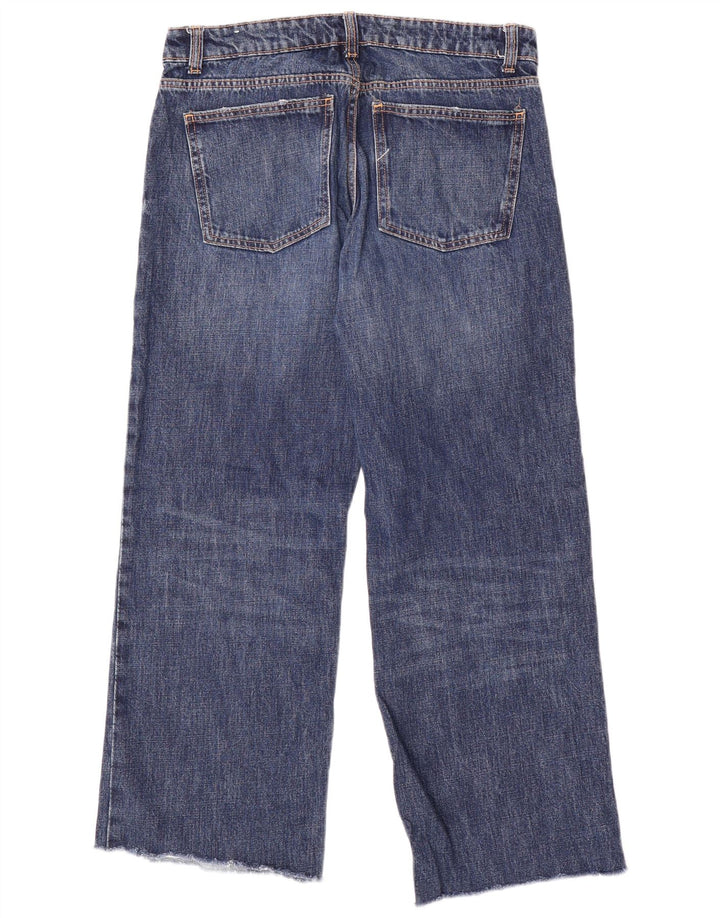 Женские широкие джинсы Zara EU 40 Medium W30 L29, синий хлопок