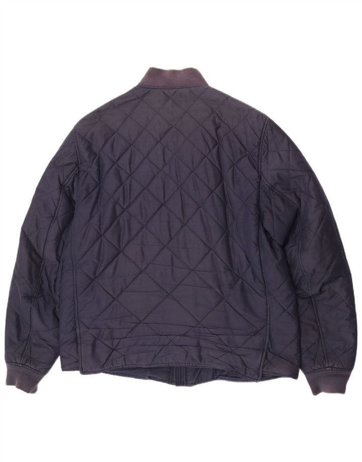 Мужская стеганая куртка Lacoste IT 56 3XL Темно-синий полиэстер