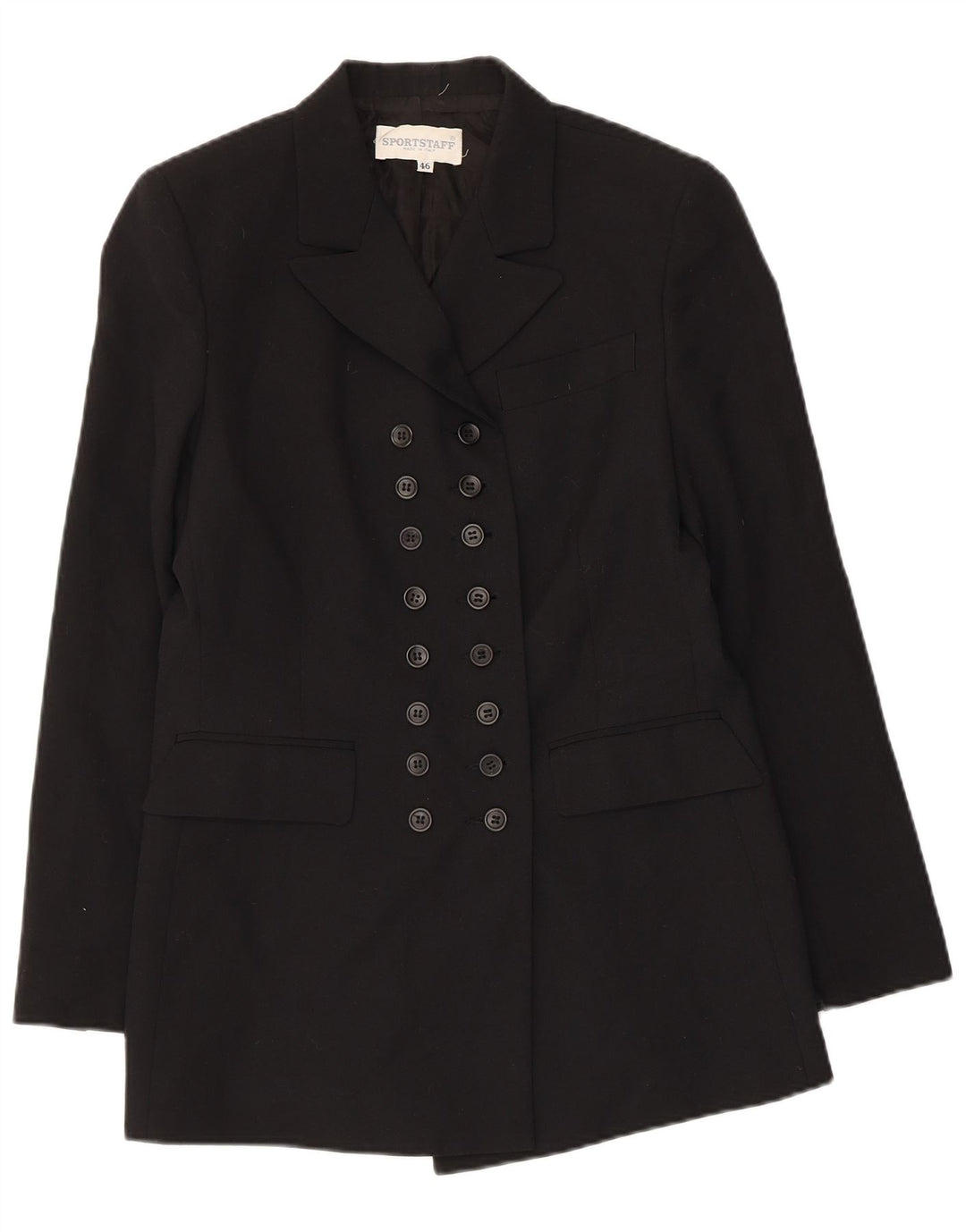 SPORTSTAFF Женский двубортный пиджак IT 46 Большой Черный