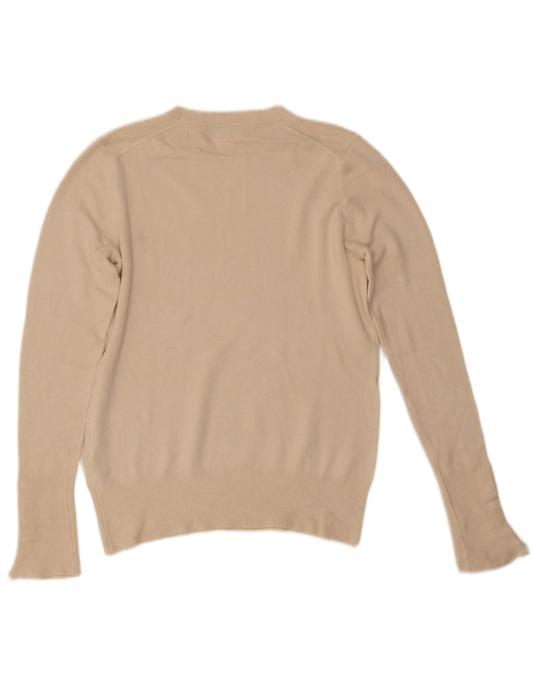 Женский джемпер с круглым вырезом Zara UK 12, средний бежевый вискоза
