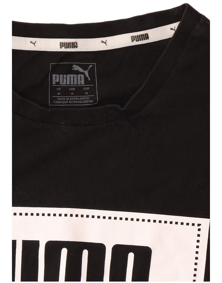 Мужская футболка с рисунком PUMA, средний черный
