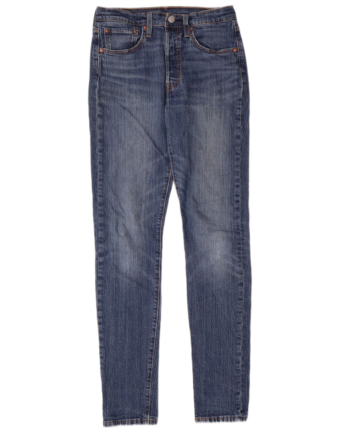 Женские джинсы скинни Levi's 501 W27 L32 синие, хлопок