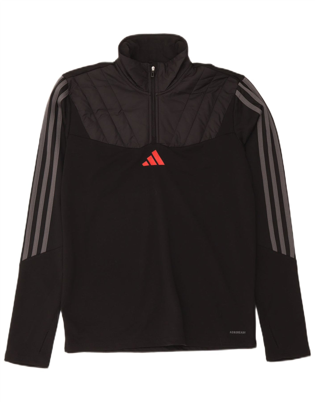 Мужской пуловер Adidas Aeroready, спортивный костюм, средний черный, цветной блок
