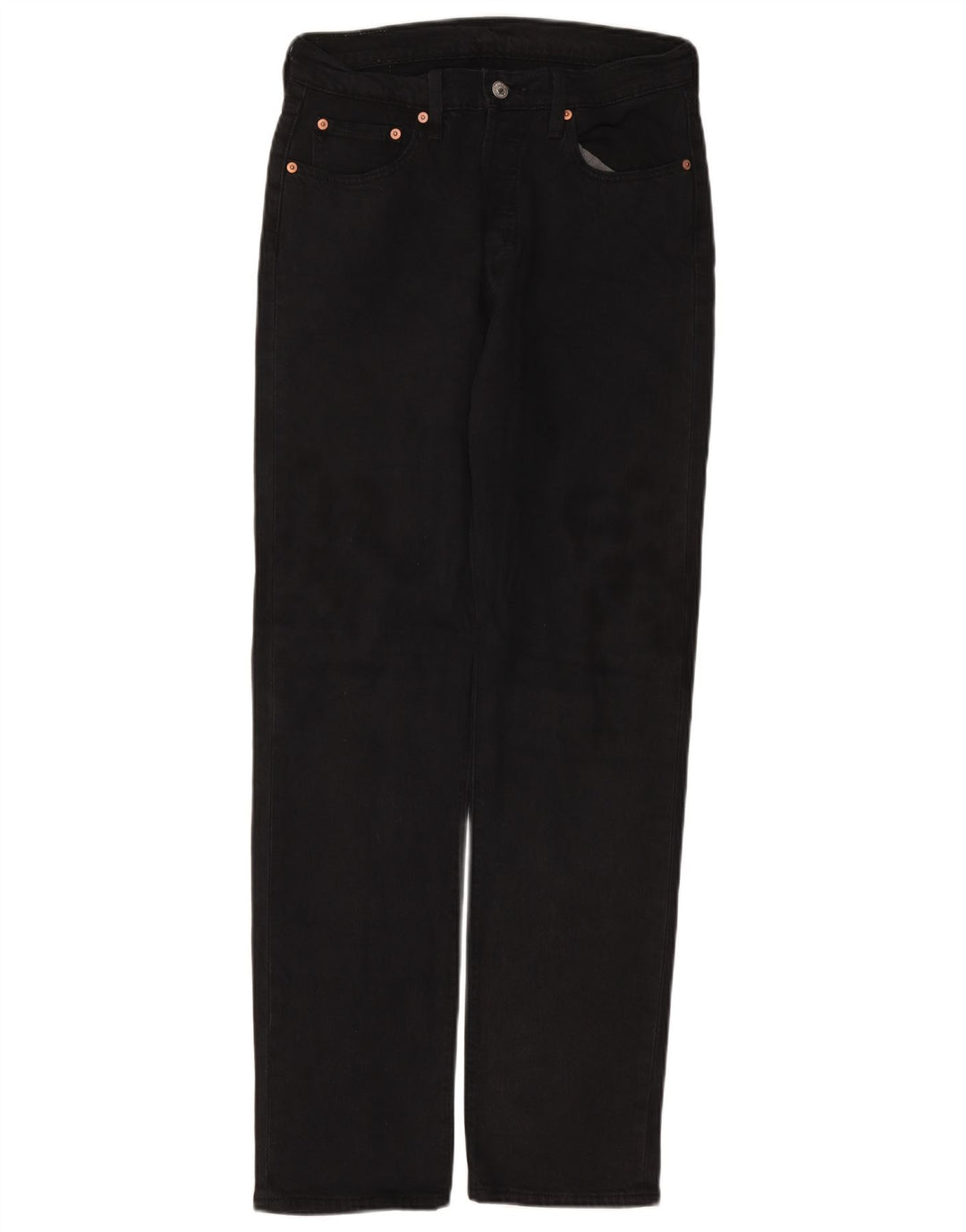 Мужские прямые джинсы LEVI'S 501 W29 L32, черный хлопок