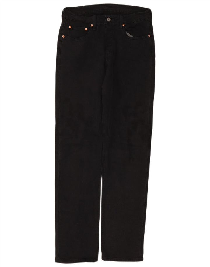 Мужские прямые джинсы LEVI'S 501 W29 L32, черный хлопок