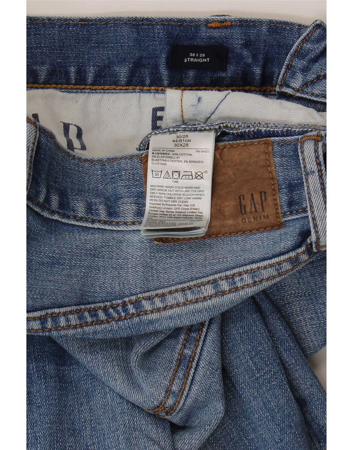 Джинсы мужские прямые Gap W30 L28 синие, хлопок