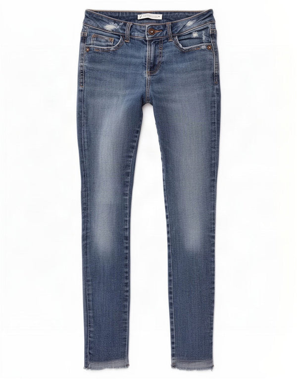 Женские потертые джинсы скинни Zara EU 36 XS W26 L26, синий хлопок