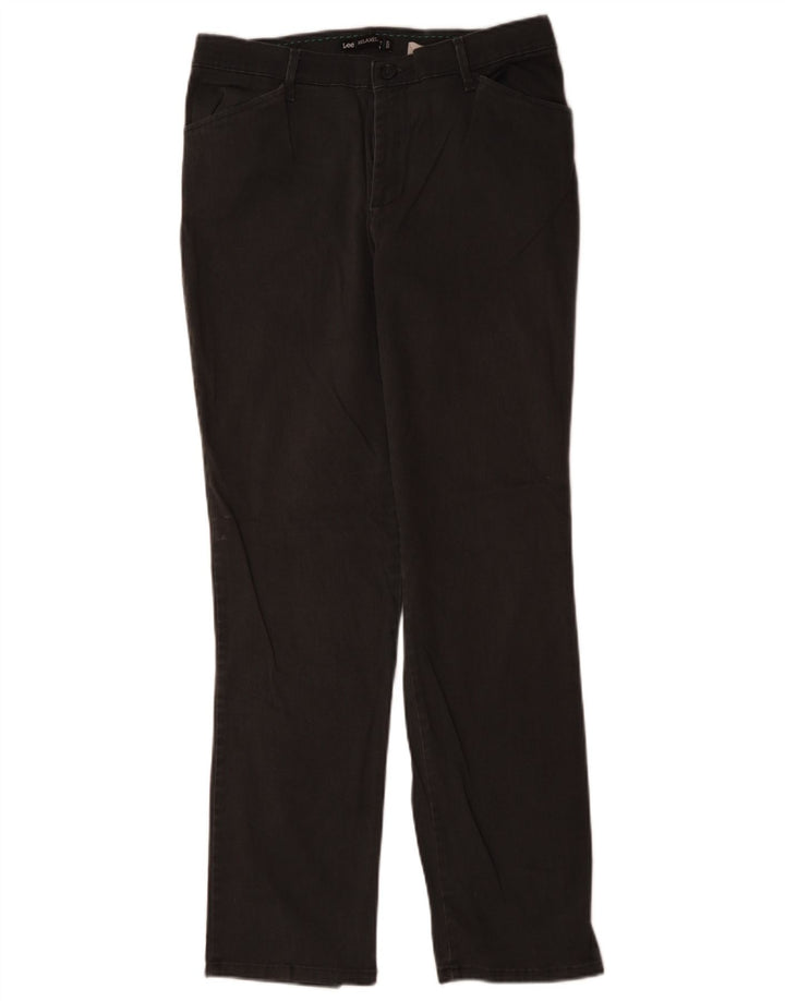 LEE Женские повседневные брюки свободного кроя США 8 Средний W32 L30 Серый хлопок