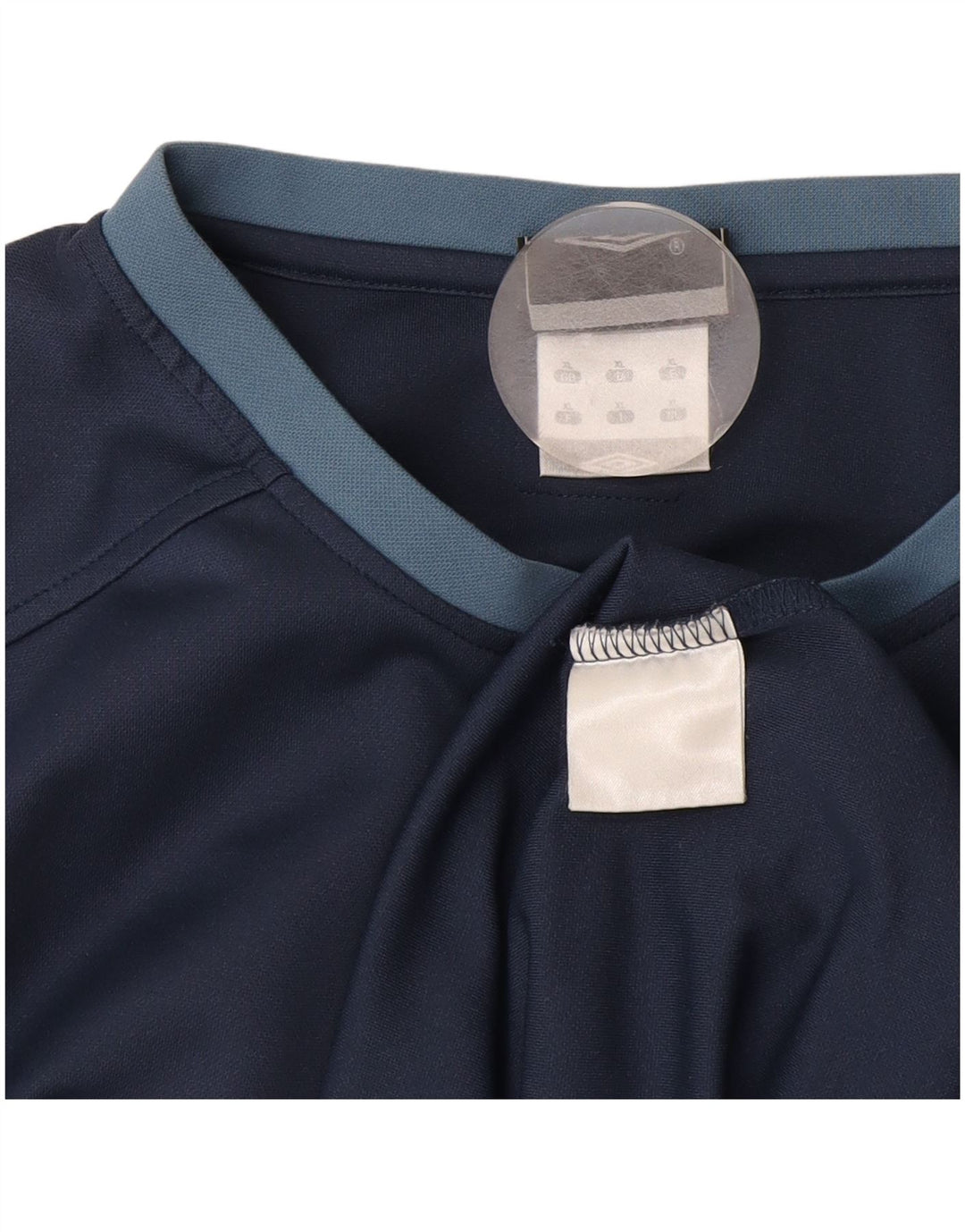Umbro Мужская футболка с рисунком Top XL Темно-синяя полиэстер с цветными блоками