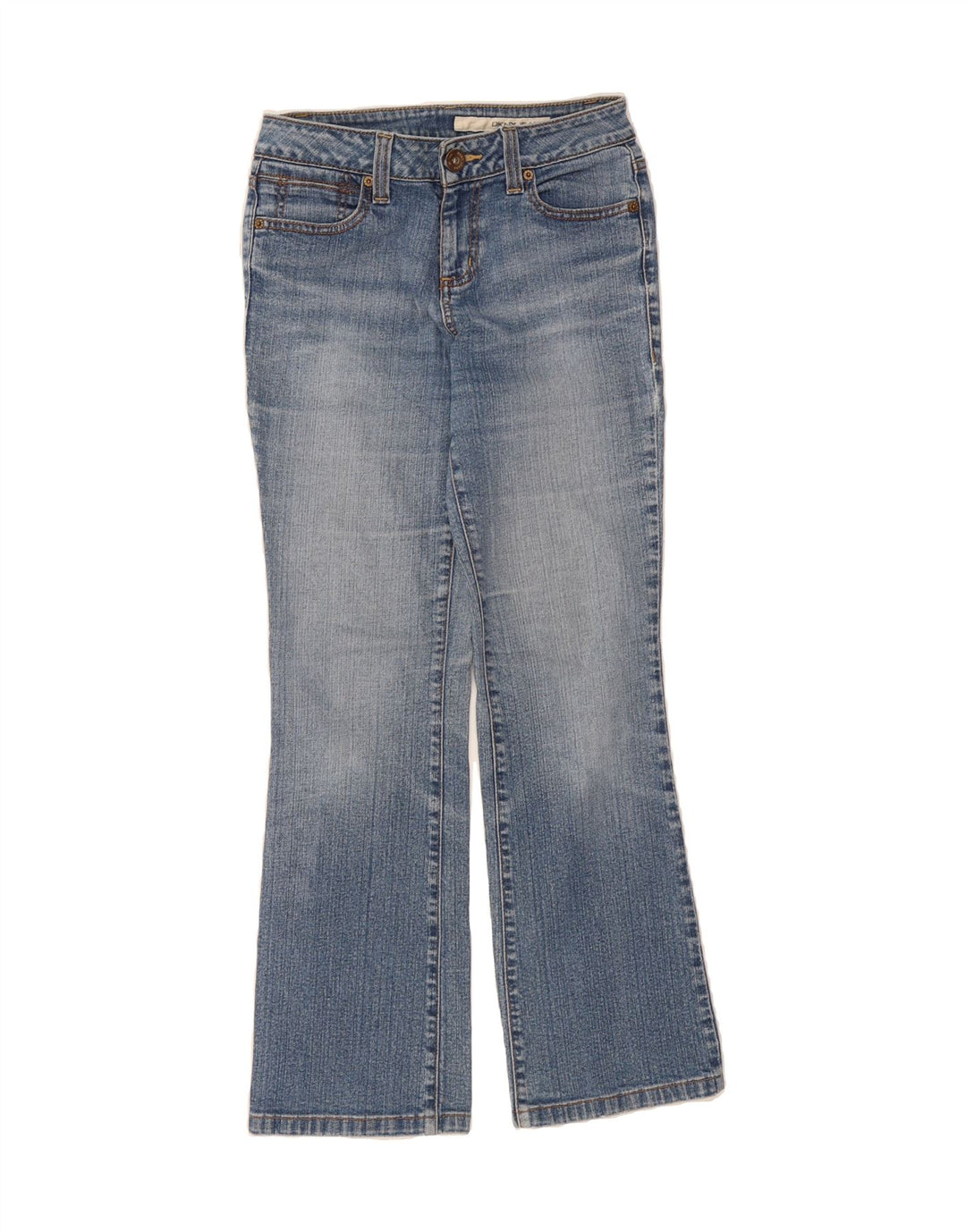 DKNY Womens Bootcut Jeans US 4 Small W28 L28 Blue Cotton Vintage Dkny and Second-Hand Dkny from Messina Hembry 