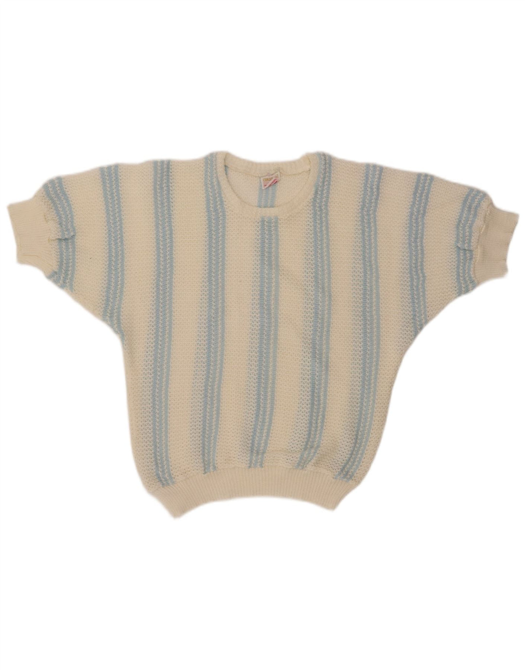 ВИНТАЖНЫЙ женский свитер с вырезом «лодочка», Великобритания, 12, средний, в белую полоску