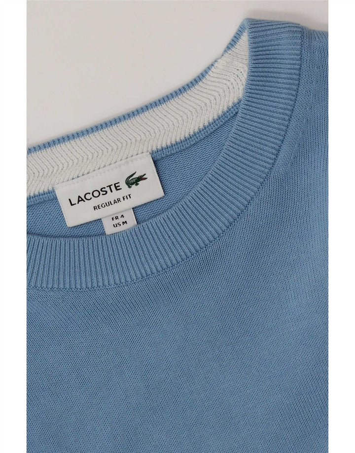 Мужской джемпер стандартного кроя Lacoste с вырезом «лодочка», размер 4, средний синий