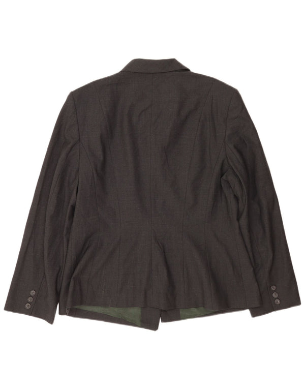 Женский пиджак на 5 пуговицах Laura Ashley, Великобритания, 18 XL, серая шерсть