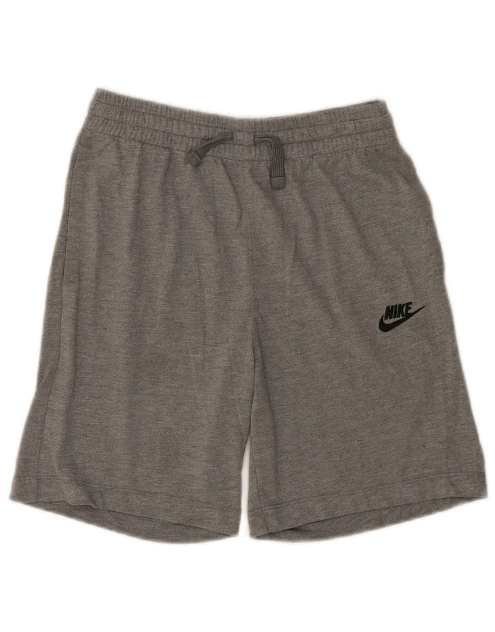 Спортивные шорты стандартного кроя Nike для мальчиков, 12–13 лет, большой размер, серый полиэстер