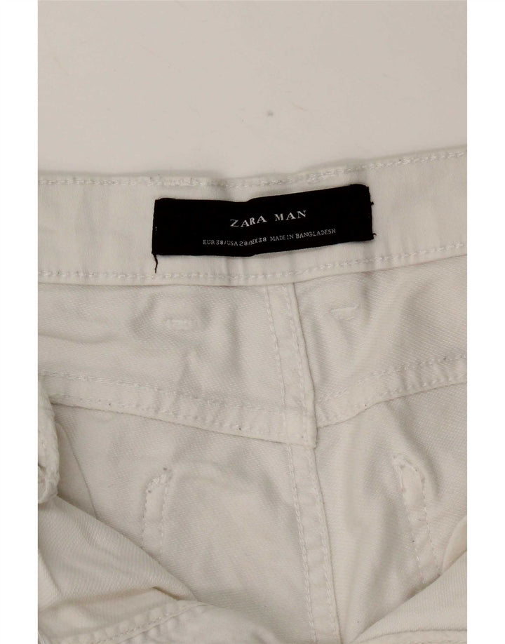 Мужские повседневные шорты Zara EU 38 Small W30 белые