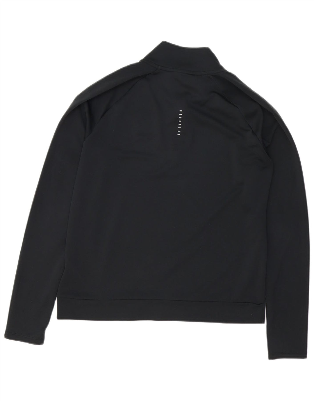 Женский пуловер с воротником на молнии NIKE Dri Fit UK 10, маленький черный цвет