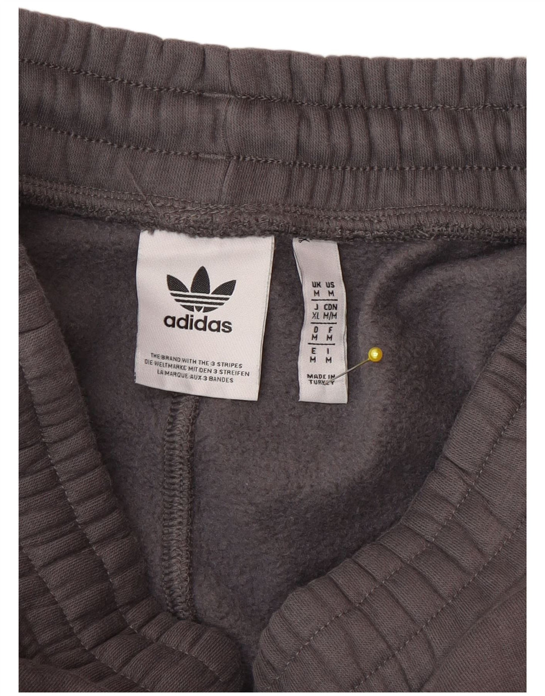 Мужские спортивные брюки Adidas, джоггеры, средний серый хлопок, хлопок